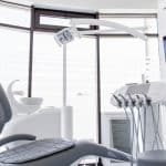 dental chair and other accessories during modern dental practice